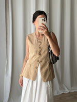 Made in Italy viscose blend buttoned vest