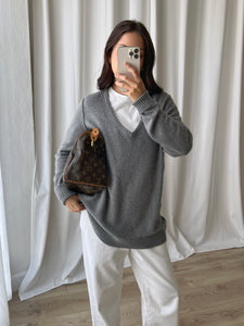 Escada wool blend grey pull