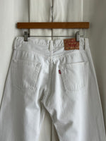 Levi's 501 white jeans