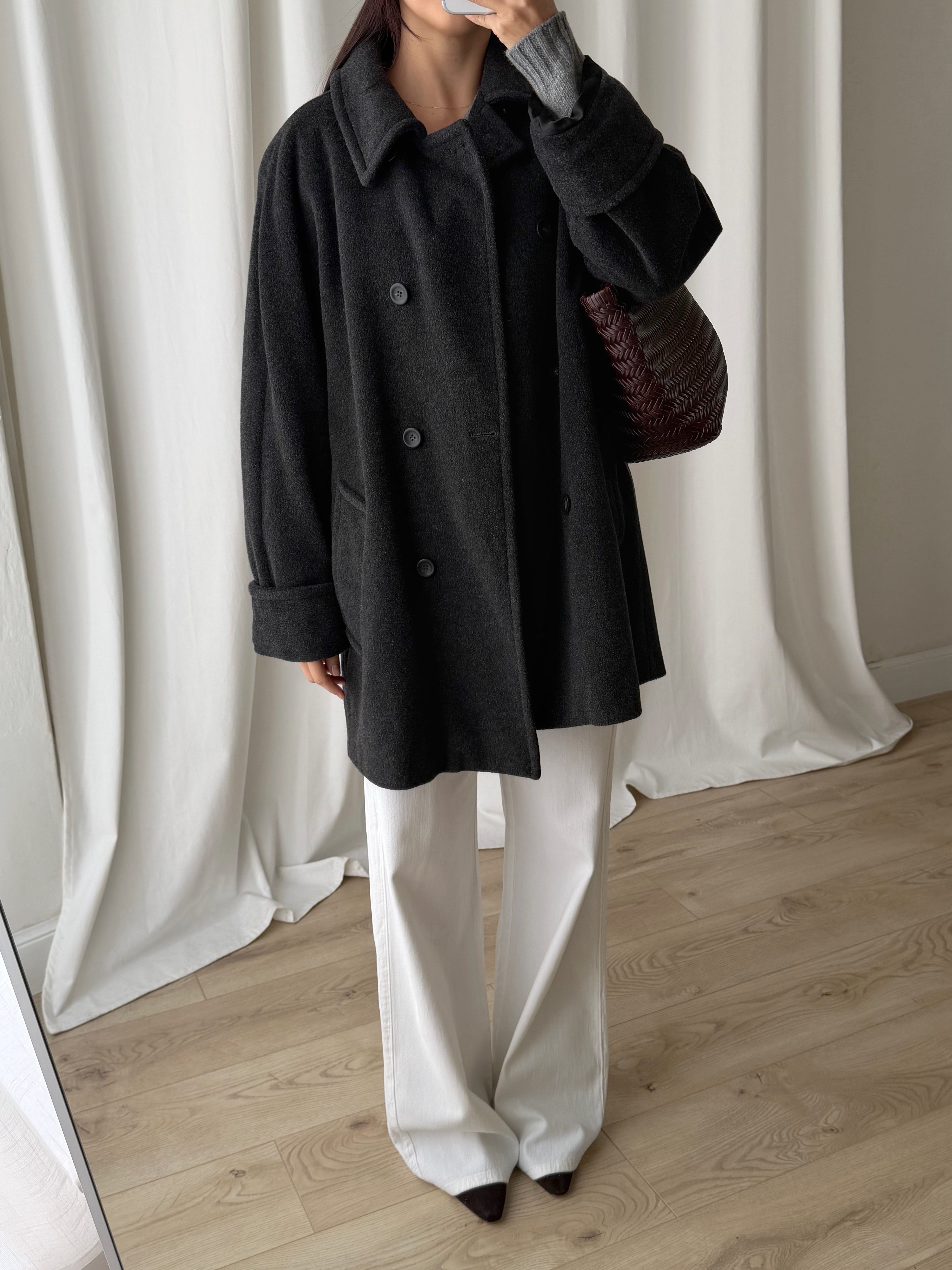 Marella pure wool grey coat