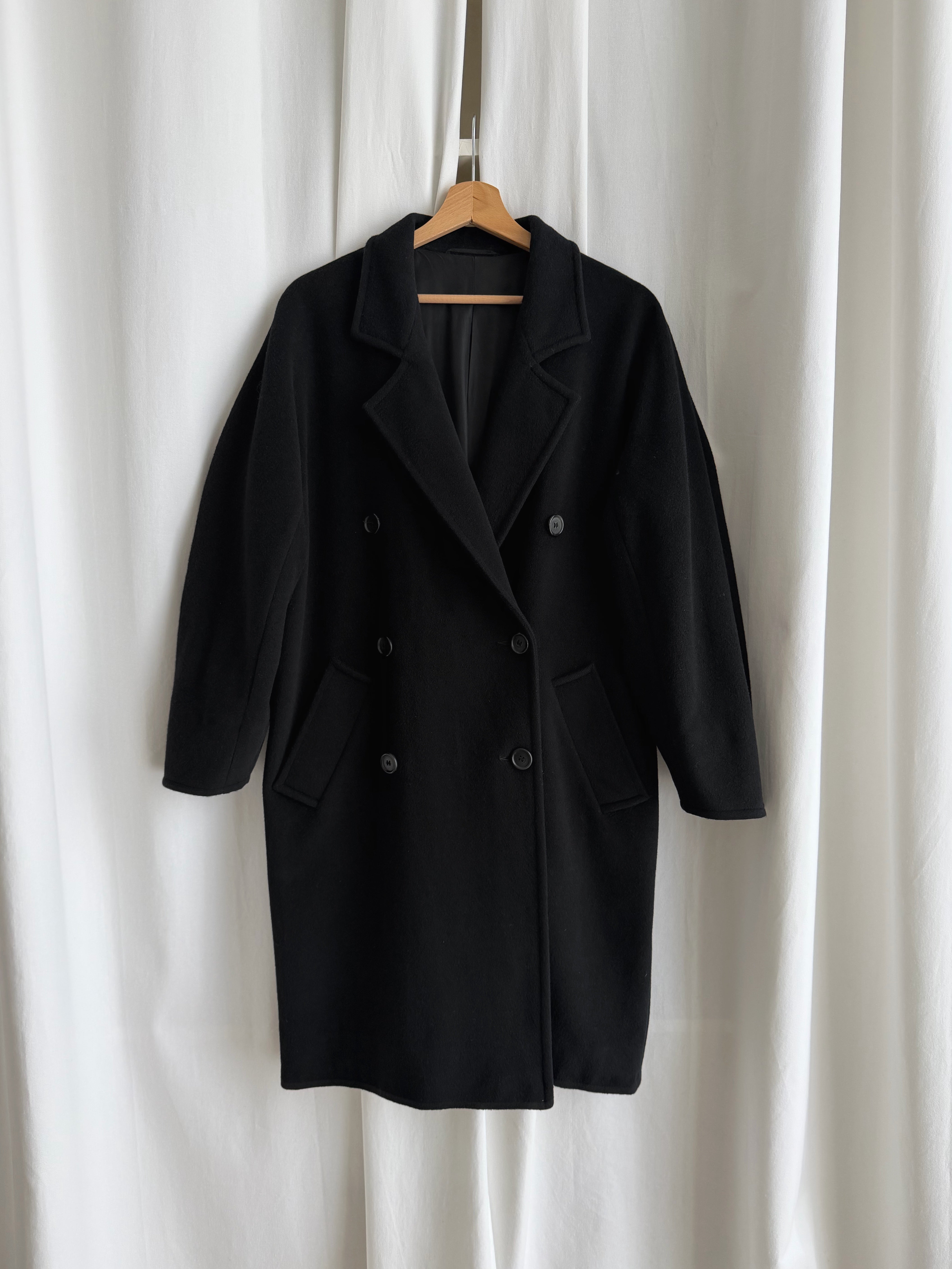Marella pure wool black coat