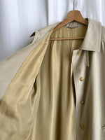 Cotton blend beige trench