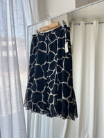 100% silk animalier skirt