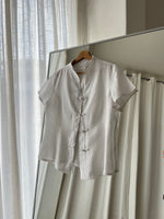 Pure linen oriental white shirt