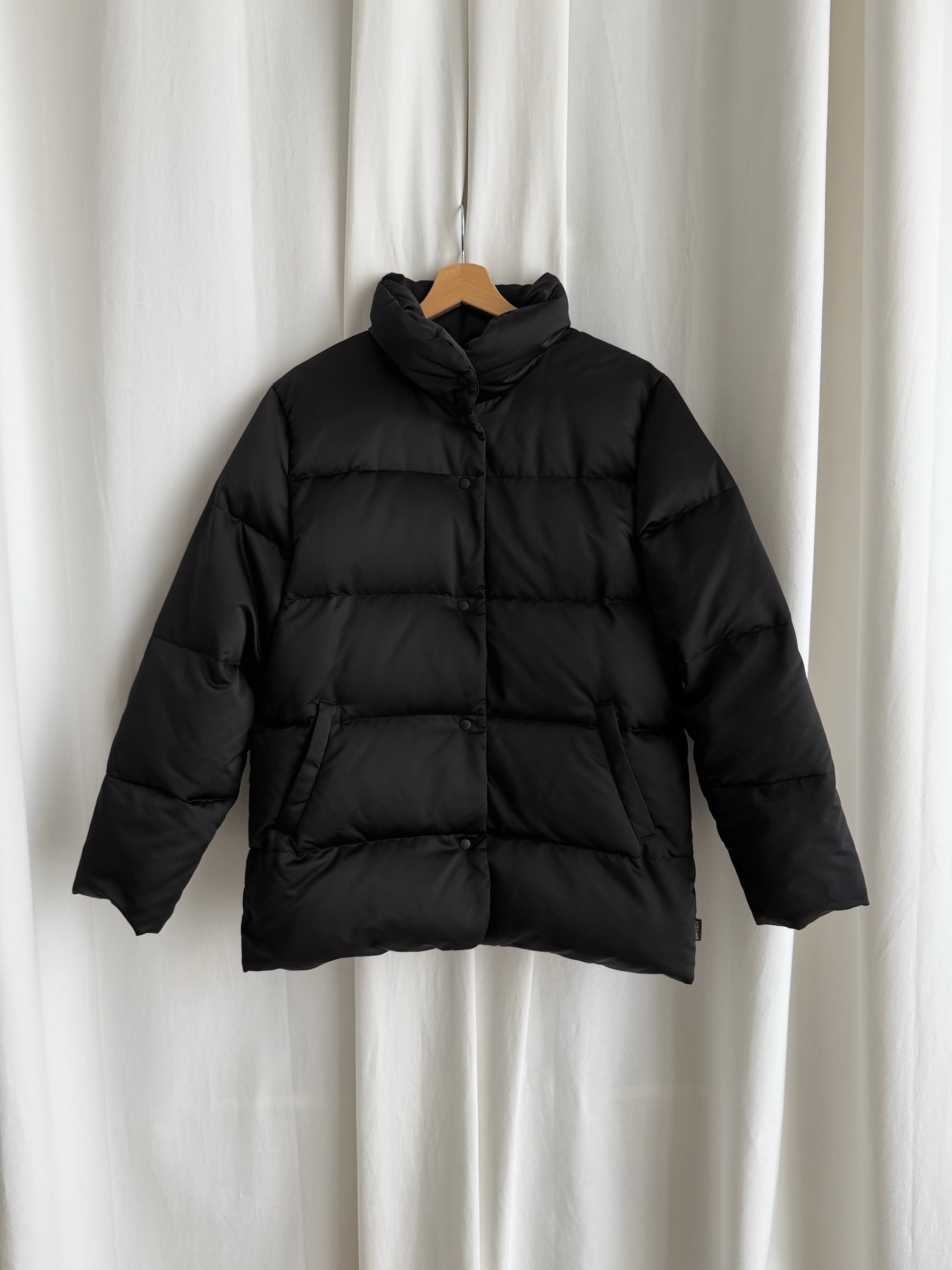 Moncler black down jacket