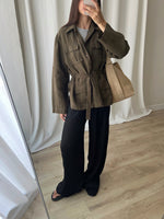 Pure linen sahariana jacket