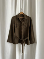 Pure linen sahariana jacket