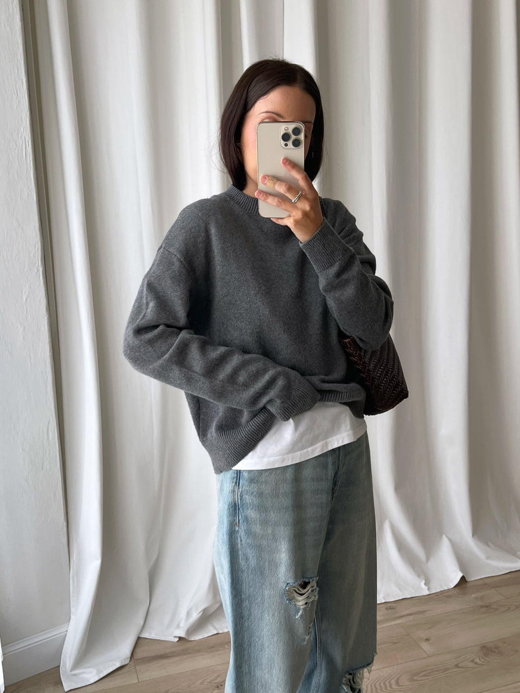 100% Cotton grey pull