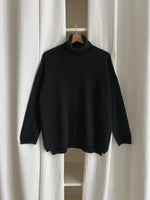 Pure cashmere cosy turtleneck - Black