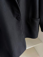 Italian wool blend black blazer