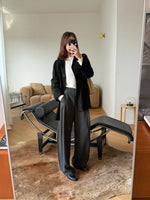 Pure viscose tailored pants - Army