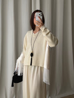 100% merino wool soft pull - Latte