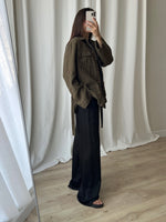 Pure linen sahariana jacket