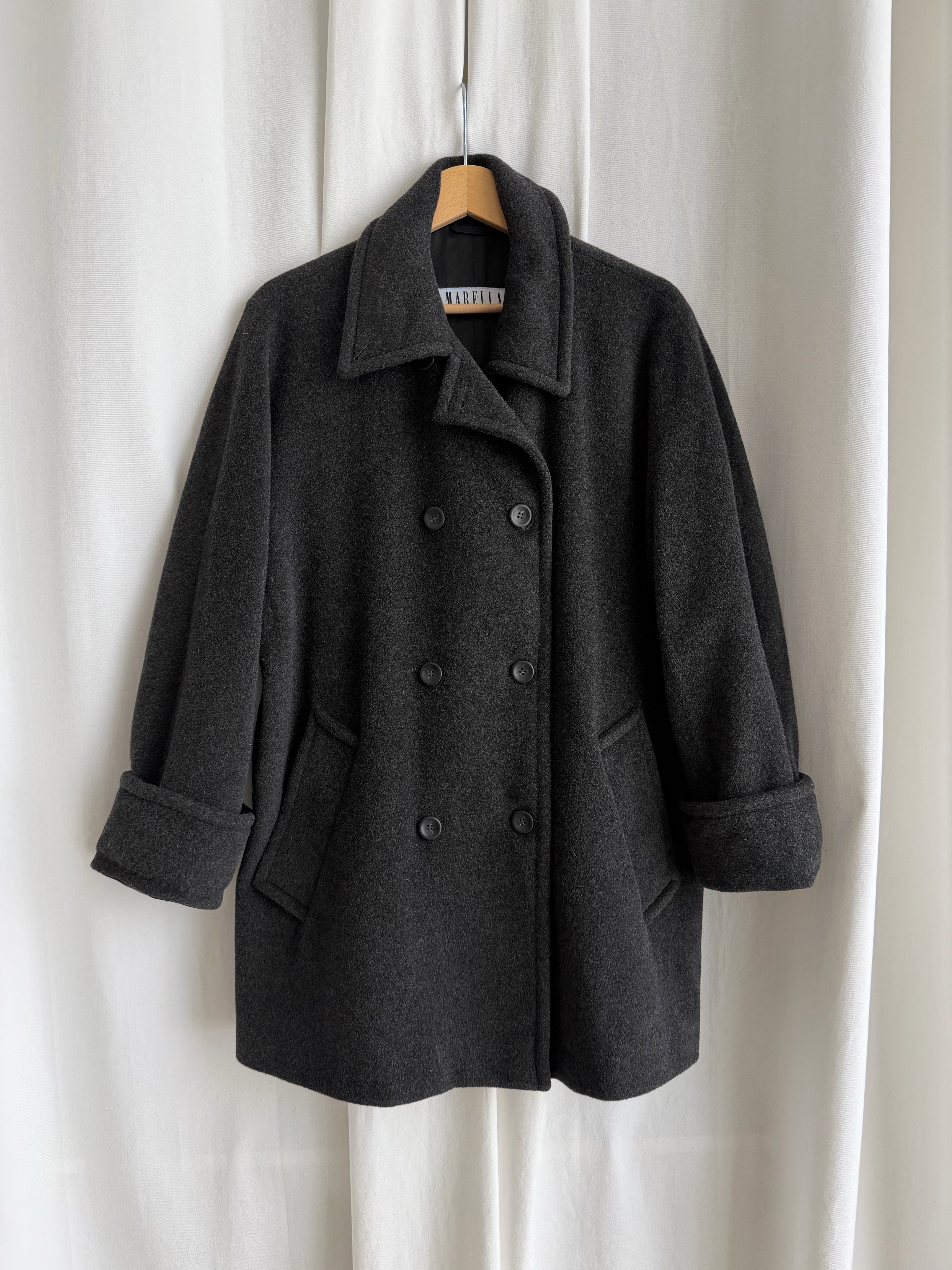 Marella pure wool grey coat