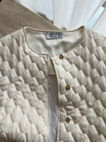 Made in France white quilted jacket