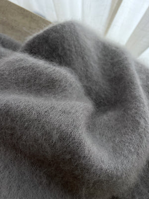 74% kid mohair soft pull - Pearl grey