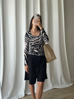 Dolce & Gabbana zebra mesh top