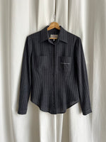 Armani viscose blend pinstriped shirt