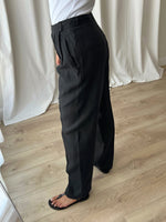 Valentino 100% linen tailored black pants