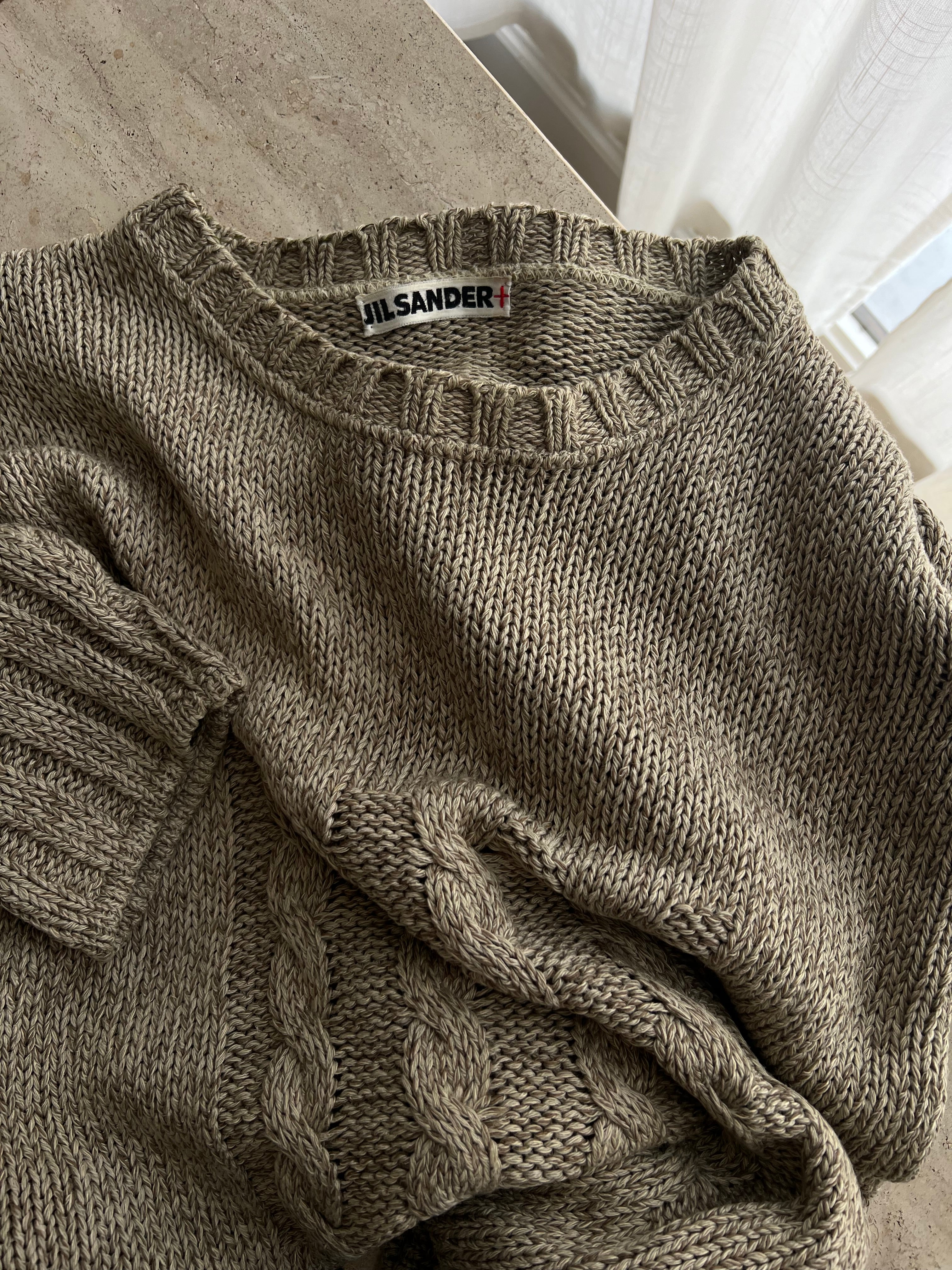 Jil Sander pure cotton oversize pull
