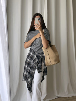Sillabe Studio bucket bag - Almond cream