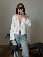 Oriental liquid top - White