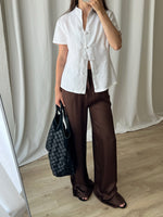 Pure linen oriental white shirt