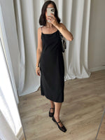 Made in Italy asymmetrical slip dress