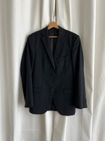 Made in Italy pure lightweight wool black blazer