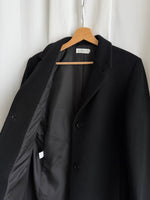 Blunauta wool blend black coat