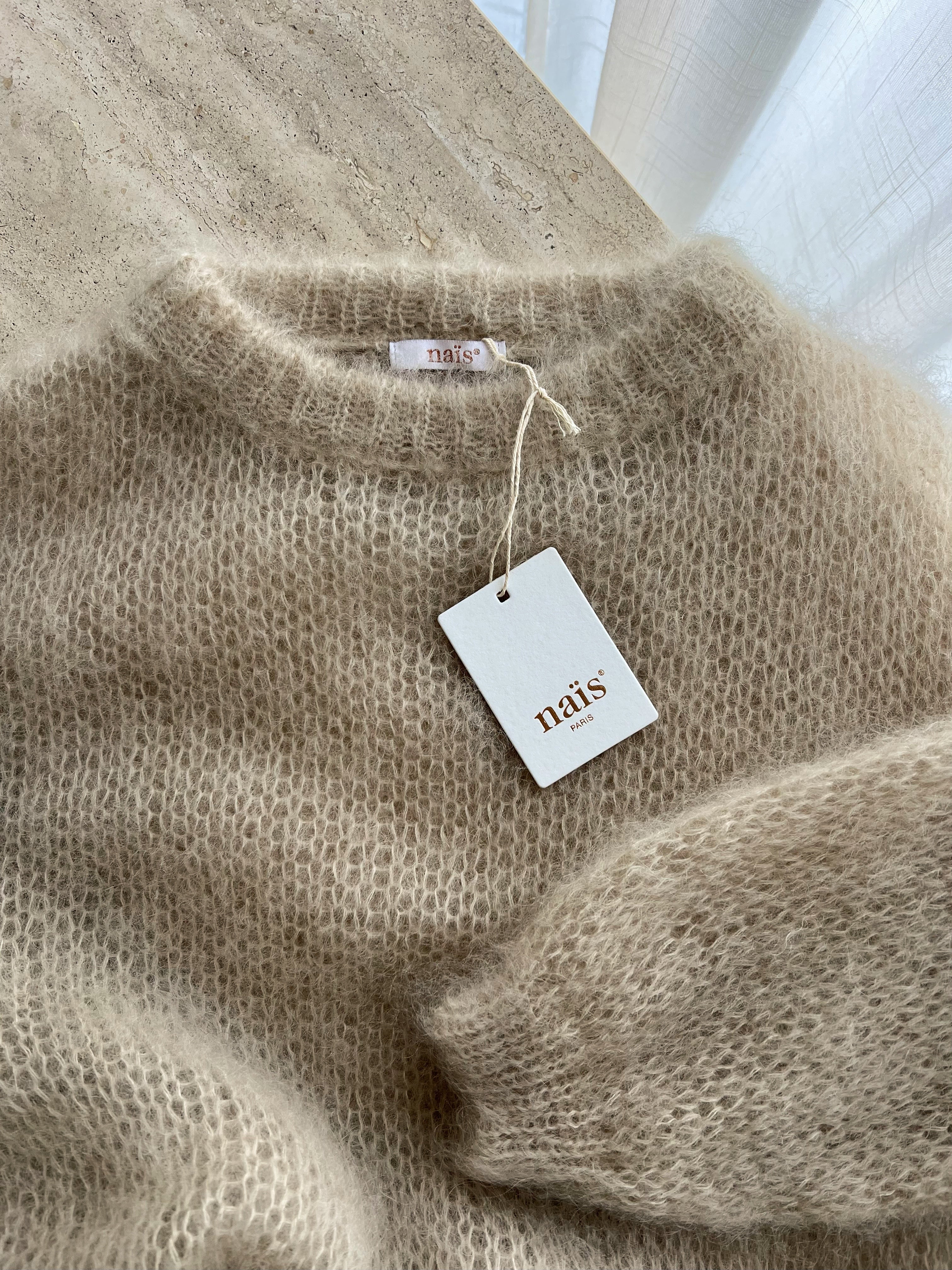 80% kid mohair soft pull - Mandorla