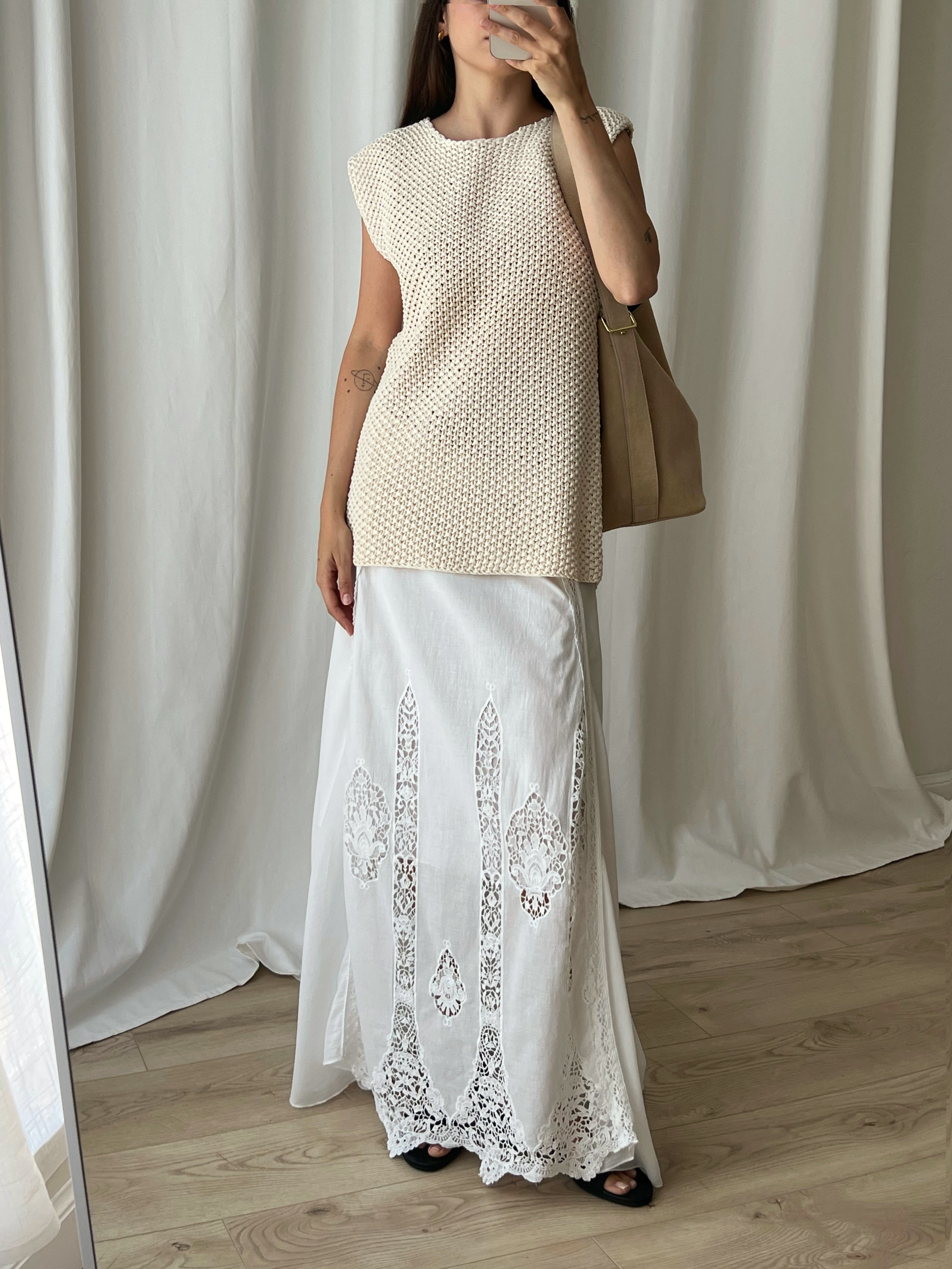 Loewe pure silk knitted top