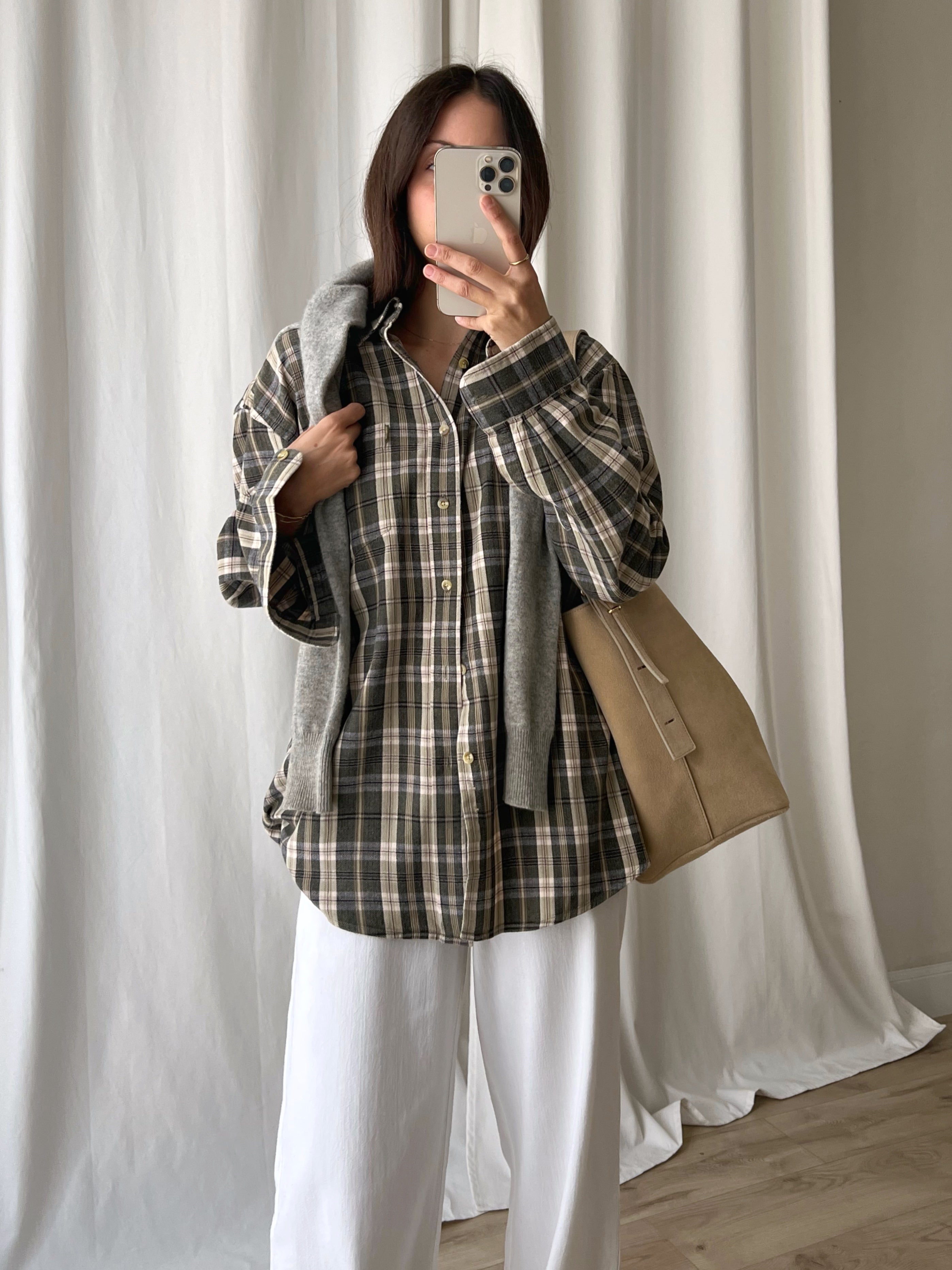 Pure cotton checked shirt
