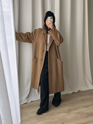 Made in Italy wool camel coat