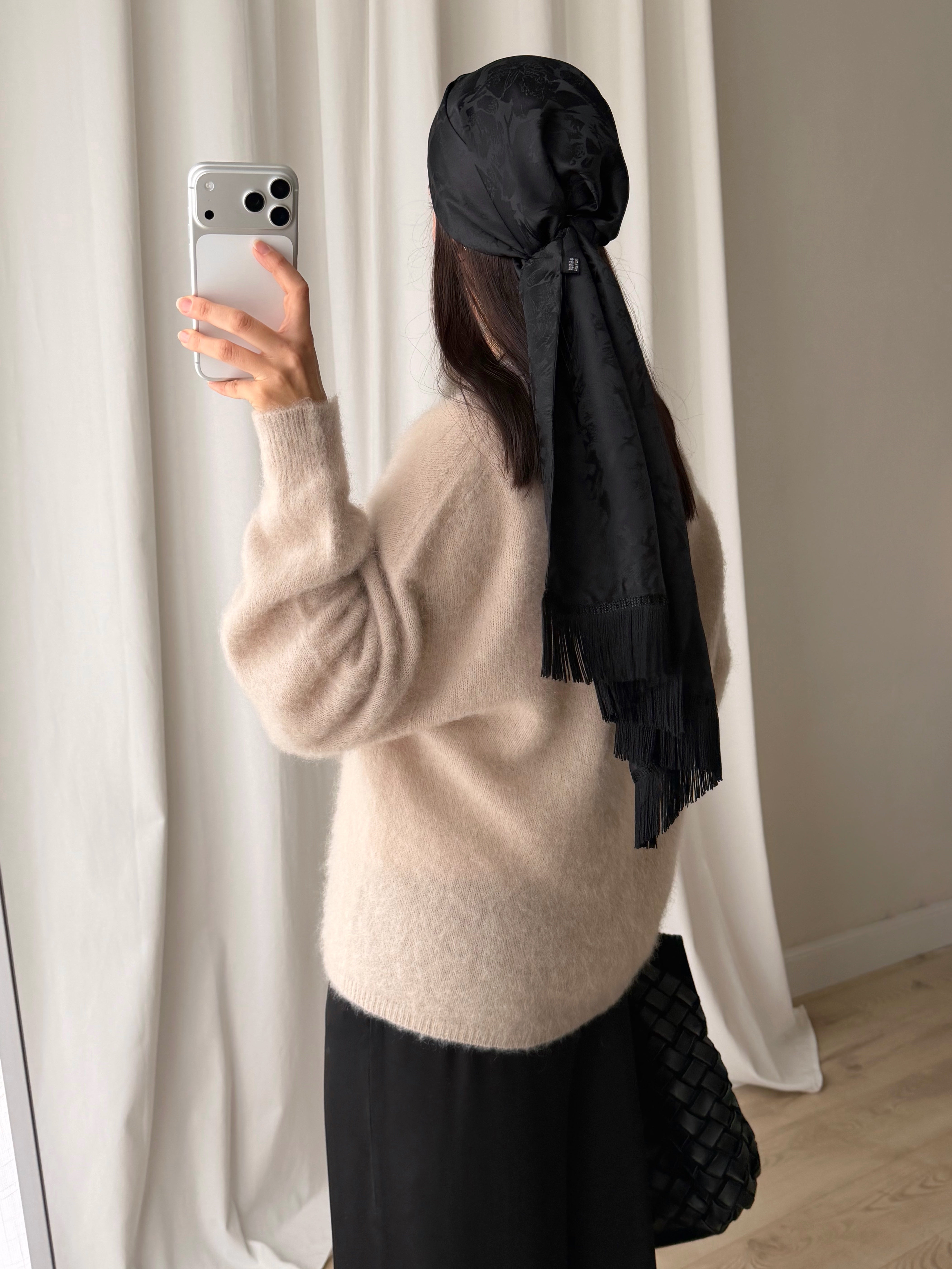 Kid mohair and wool soft pull - Mandorla