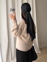 Kid mohair and wool soft pull - Mandorla