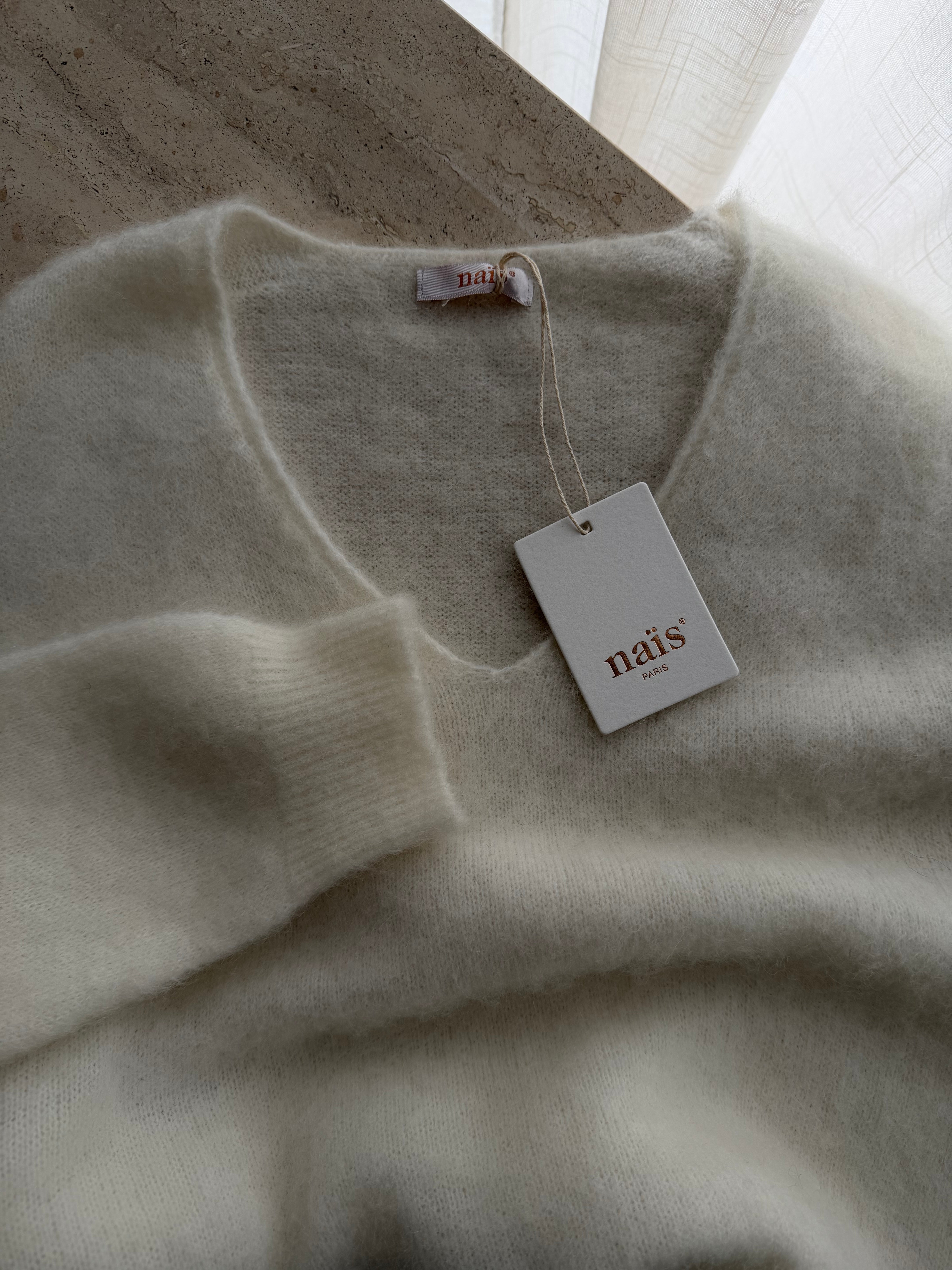 Kid mohair and wool soft pull - Latte