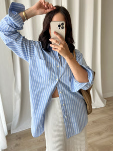 Stefanel 100% cotton striped shirt