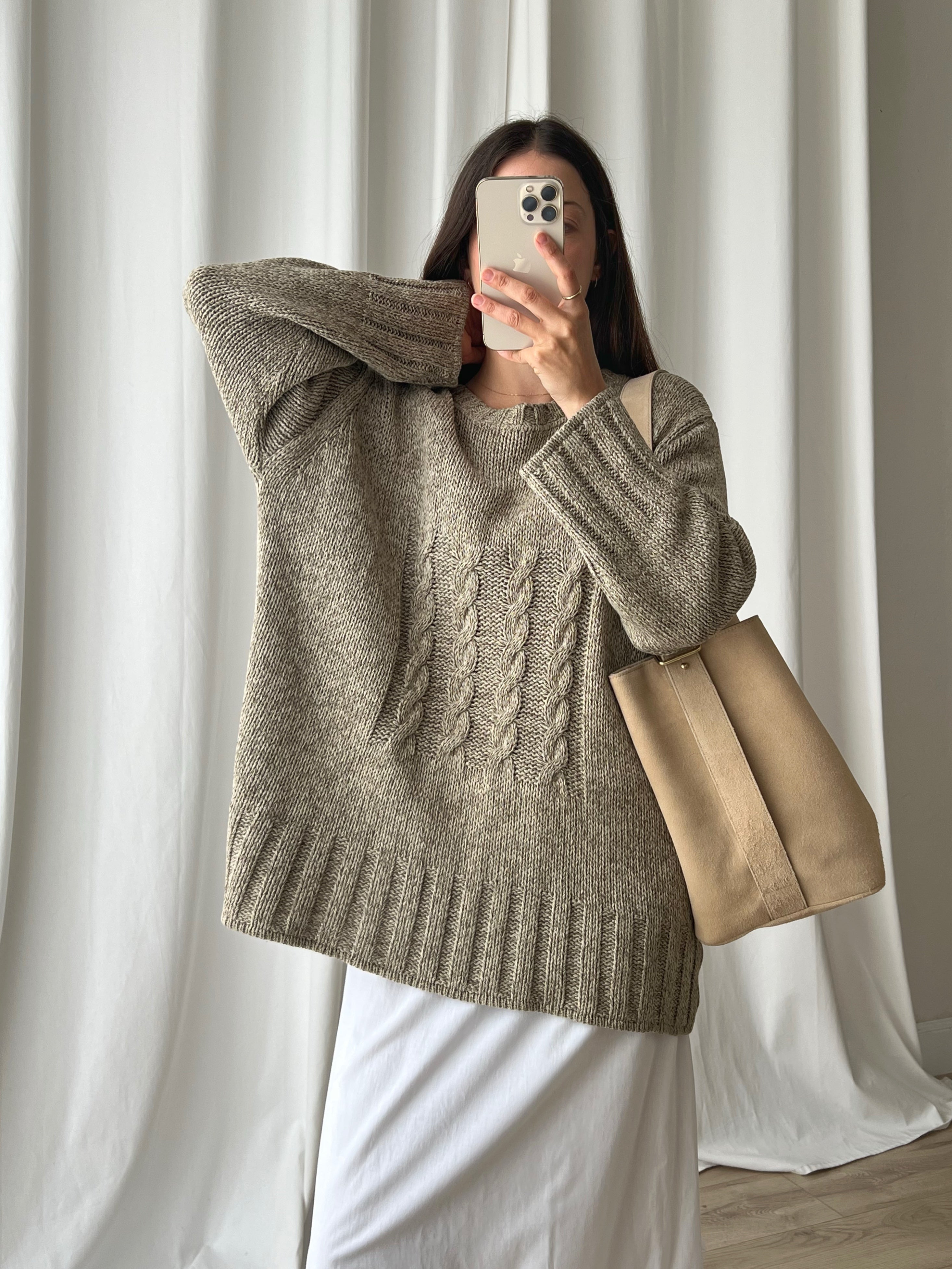 Jil Sander pure cotton oversize pull