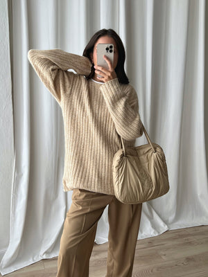 Pierre Cardin wool and angora beige pull