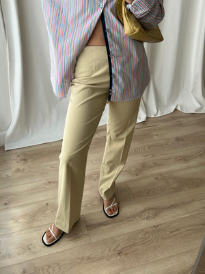 Viscose blend beige pants