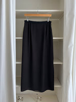 Long mesh black skirt