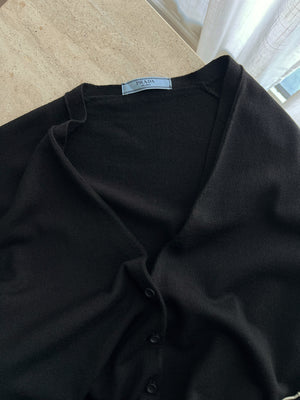 Prada pure wool crop cardigan