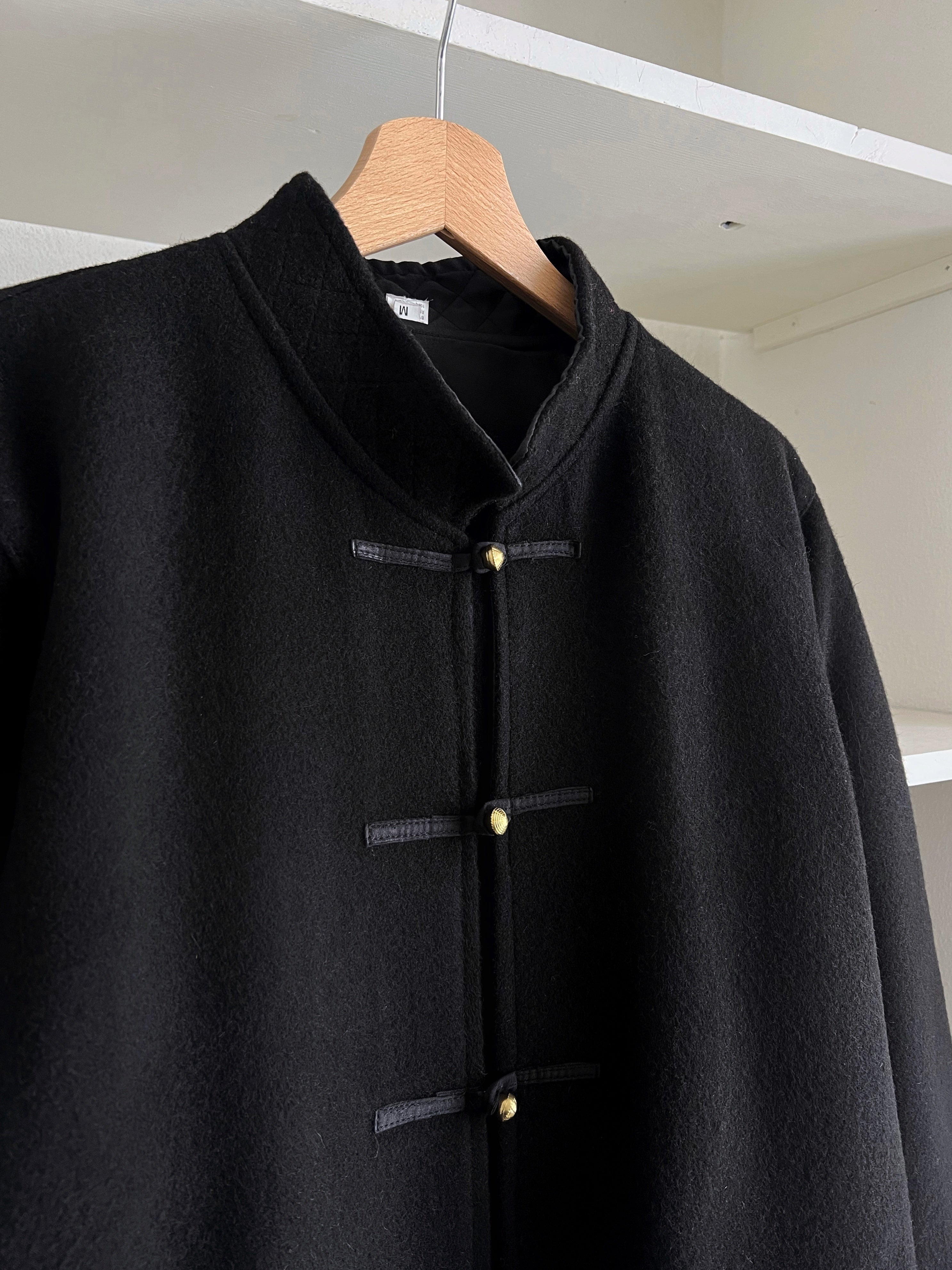 Pure wool alamari black jacket