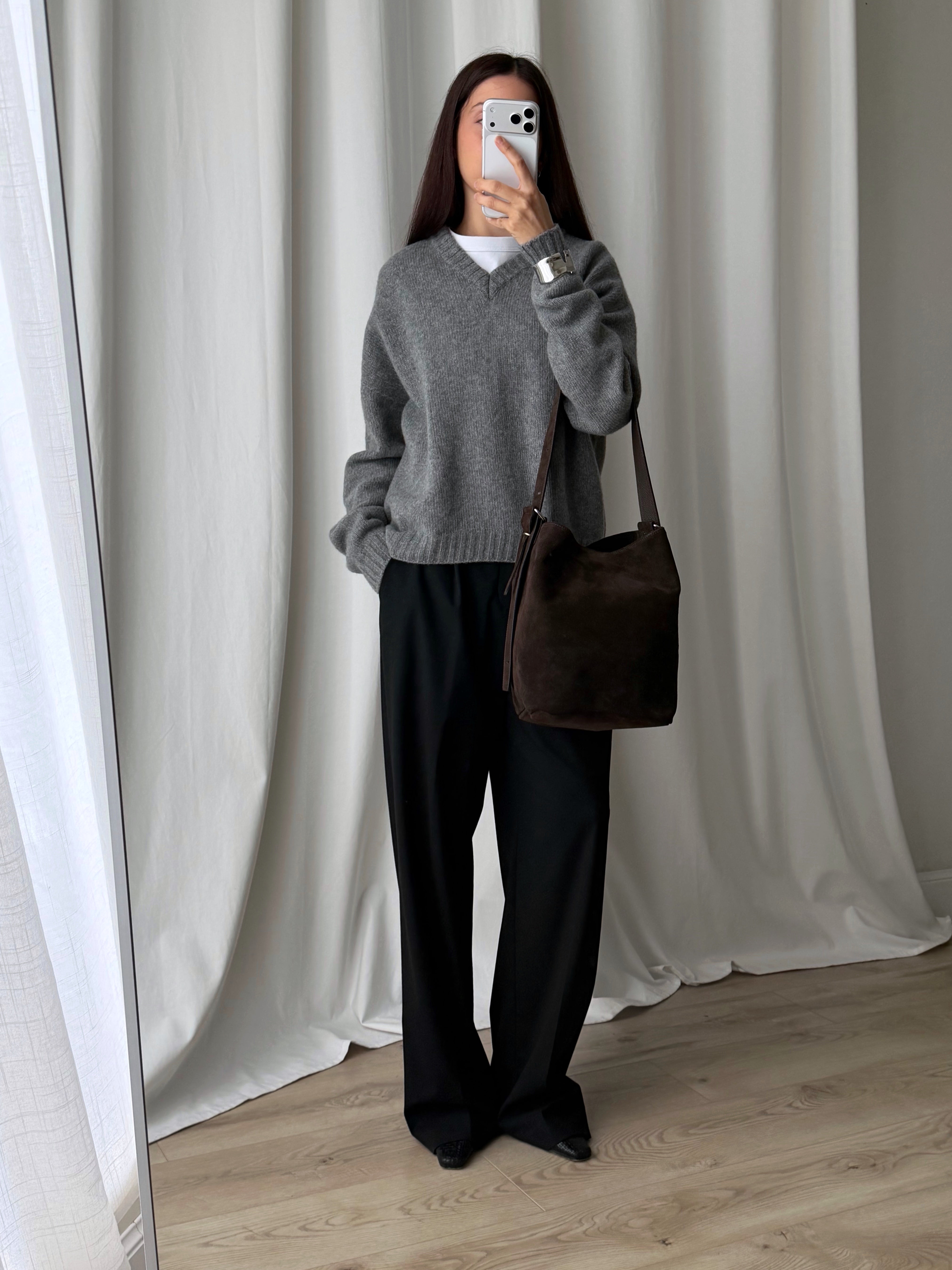 Sillabe Studio bucket bag - Dark coffee