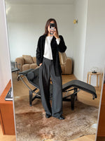 Pure viscose tailored pants - Army