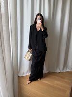 Liquid black blazer