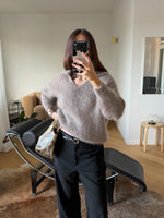 80% kid mohair soft pull - Cacao