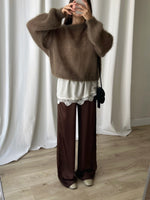 80% kid mohair soft pull - Moka