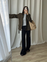 Pure linen sahariana jacket